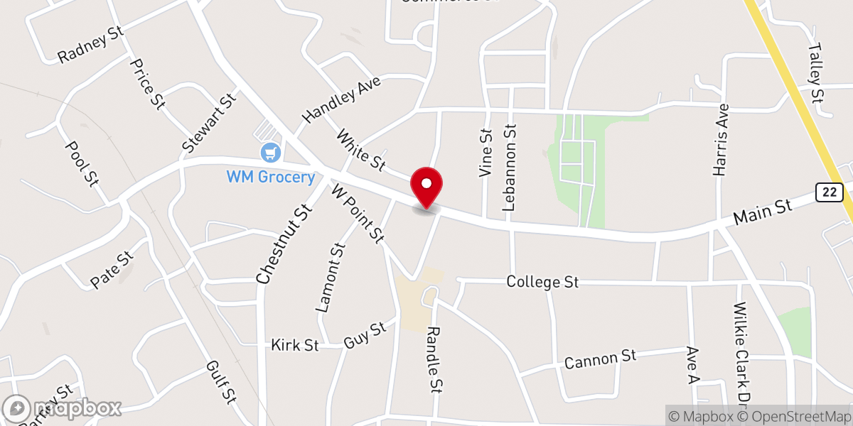 Map showing location of Community Life Church