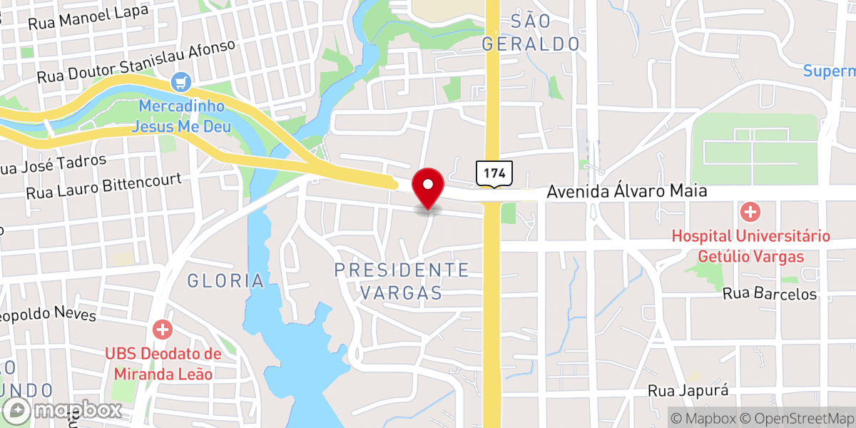 Map showing location of IEADAM | 2ª Casa de Oração | Área 44