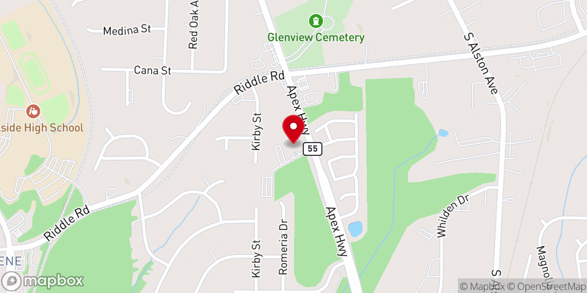 Map showing location of Peace Missionary Baptist Church
