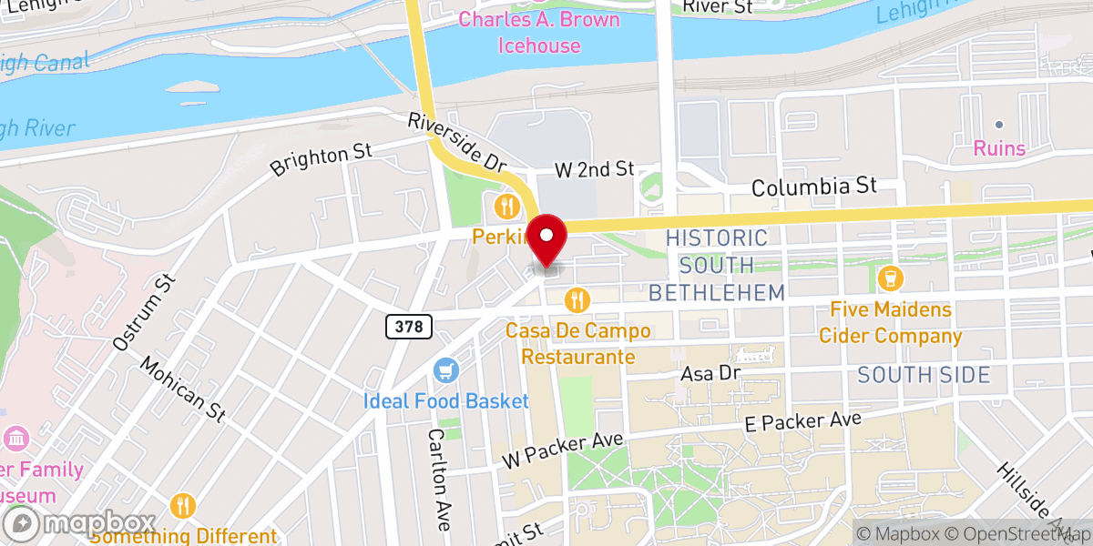 Map showing location of St Bernard's Home of the Good Samaritans