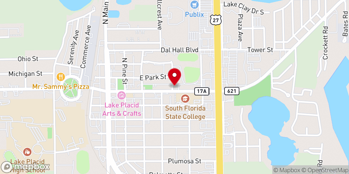 Map showing location of Iglesia Pentecostal Un Oasis De Esperanza