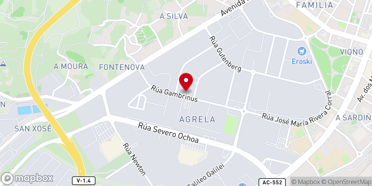 Map showing location of REVOLUTION CORUÑA