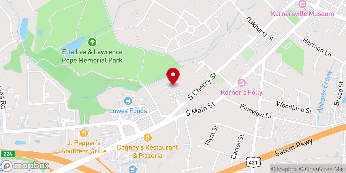 Map showing location of Holy Cross Catholic Church