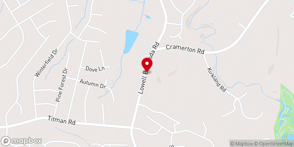Map showing location of United Baptist Church