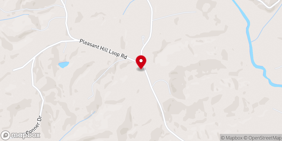 Map showing location of Pleasant Hill Baptist Church
