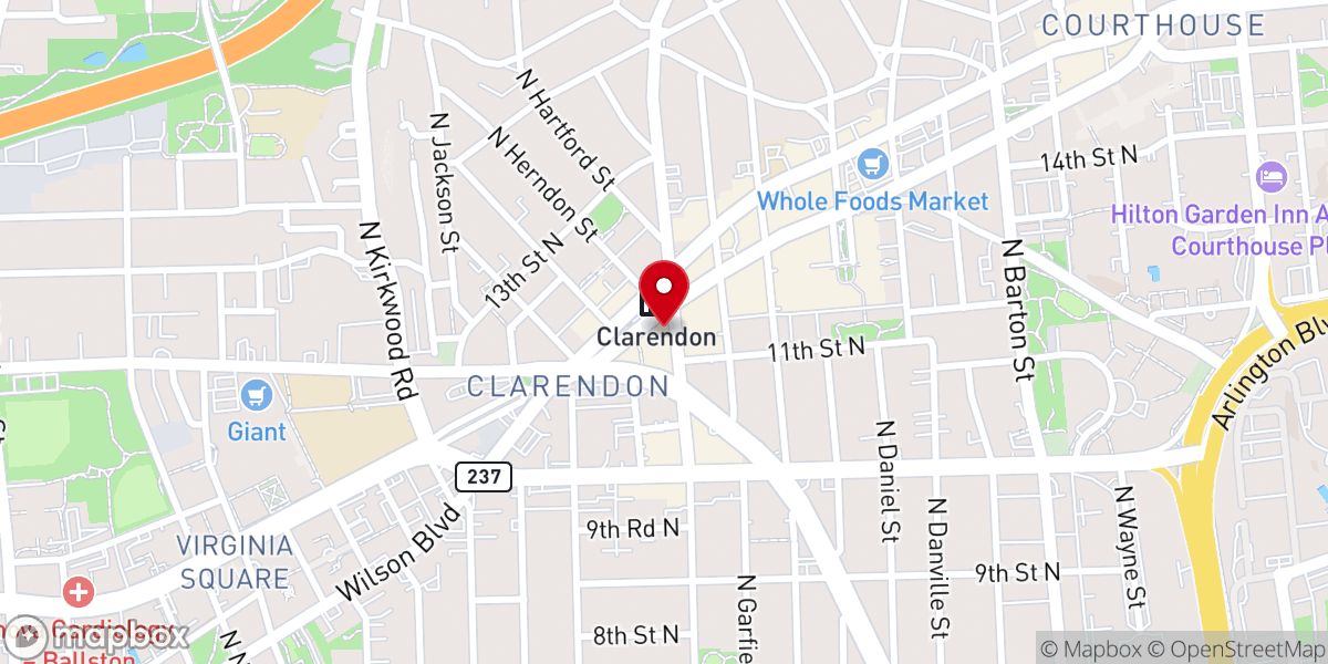 Map showing location of MADabolic Arlington