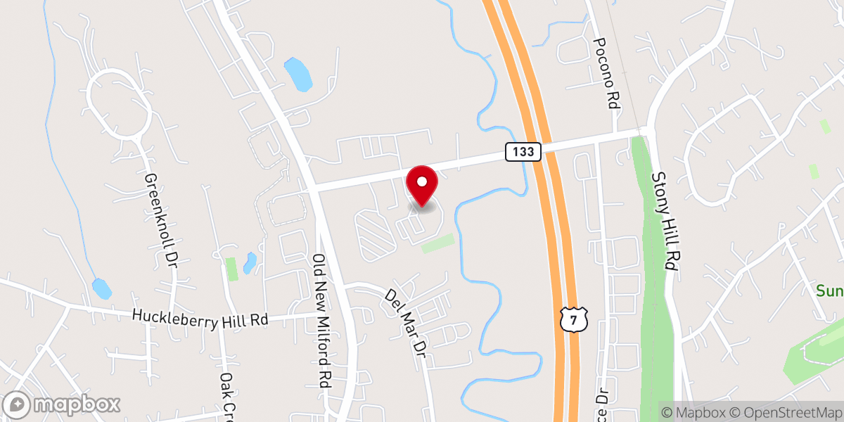 Map showing location of Prince of Peace Lutheran Church