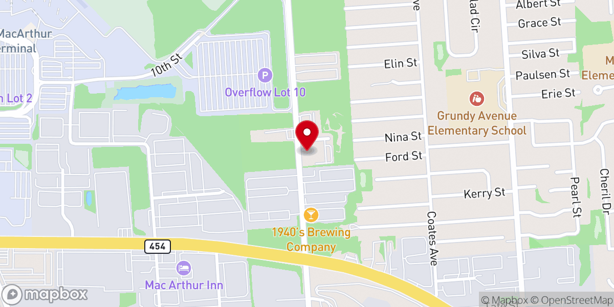 Map showing location of Rushing Wind Biker