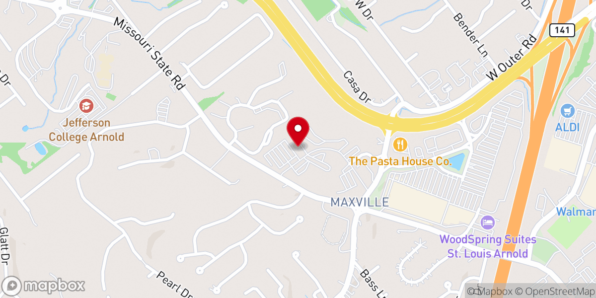 Map showing location of First Baptist Arnold College Ministry