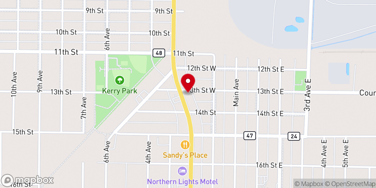 Map showing location of Salvation Army
