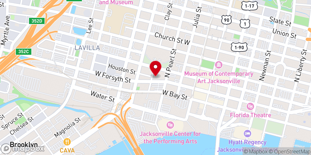 Map showing location of Rainbow Wedding Chapel