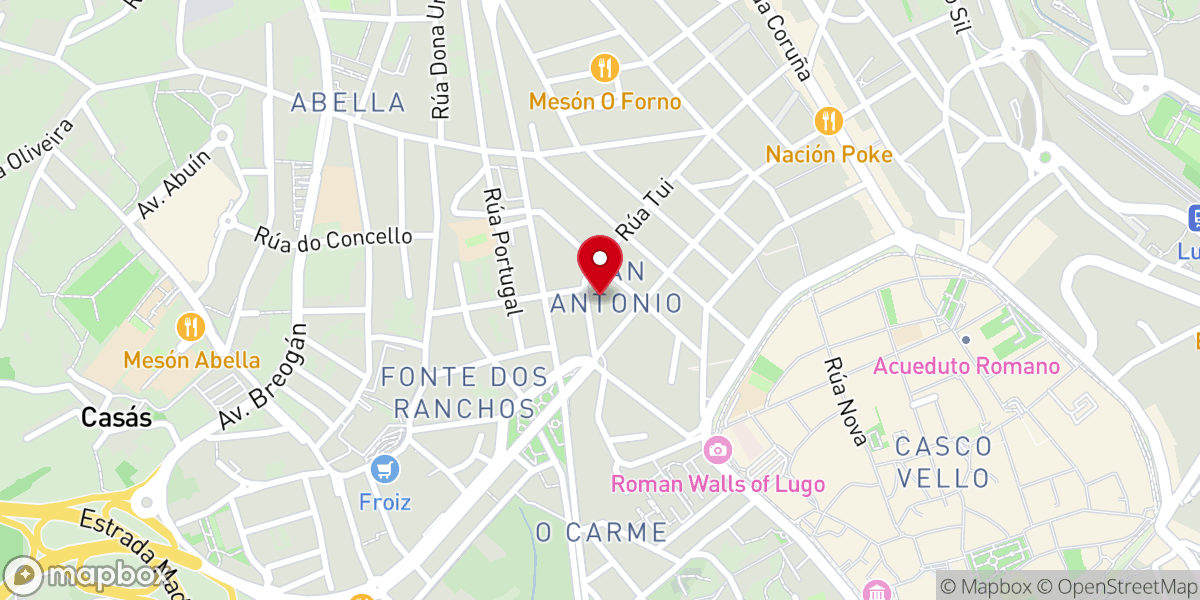 Map showing location of Parroquia
