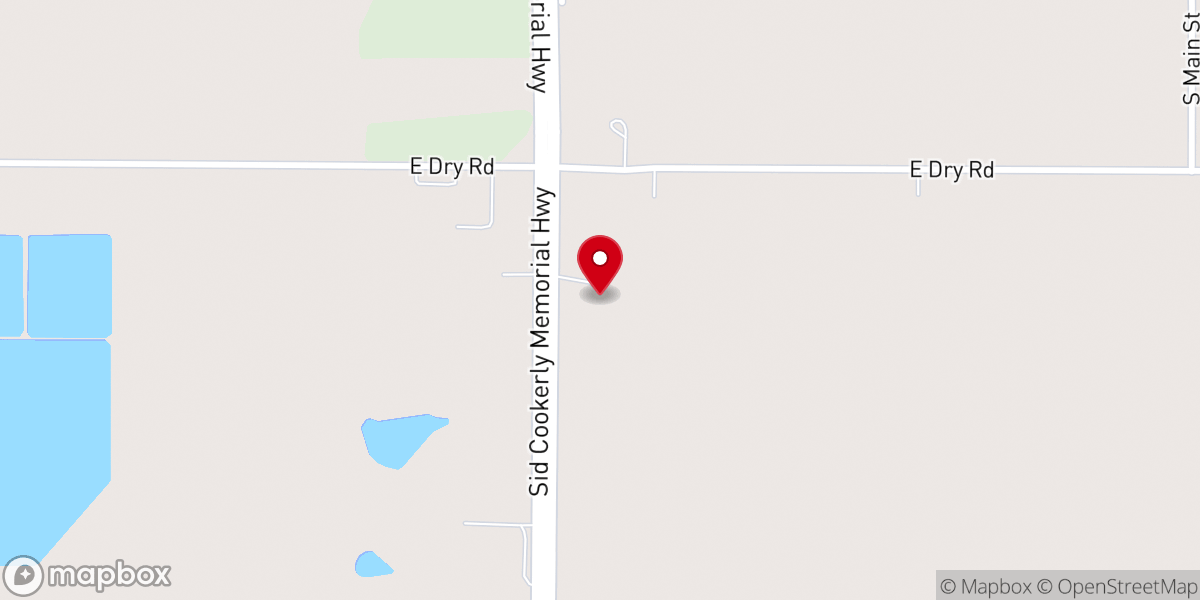 Map showing location of First Baptist Church Newkirk Oklahoma