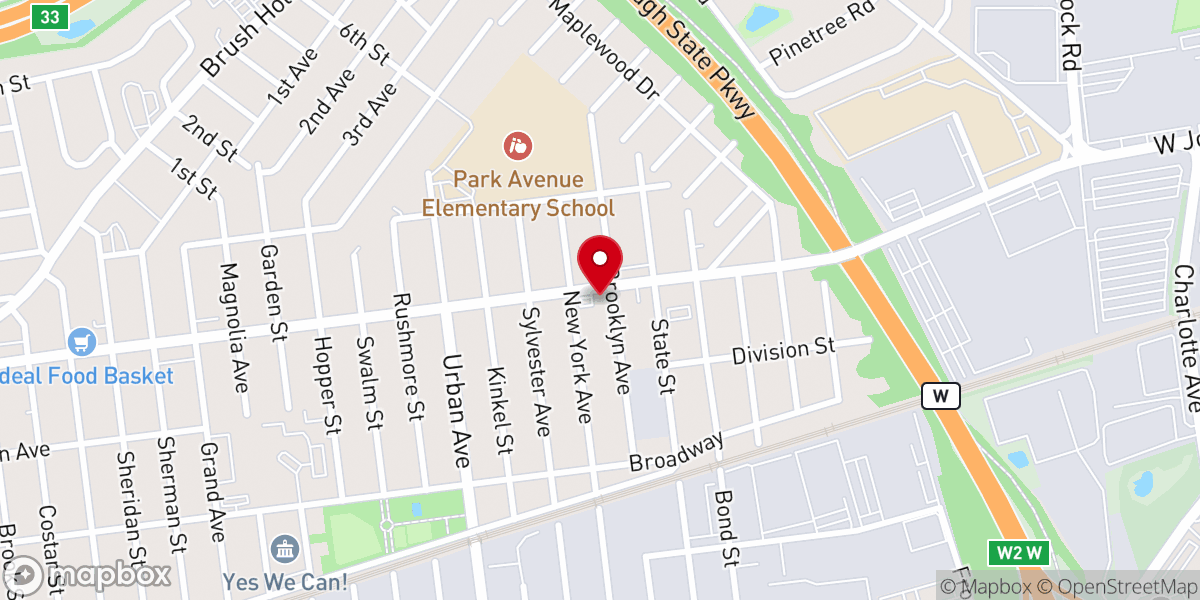 Map showing location of The Salvation Army Westbury Corps Community Center