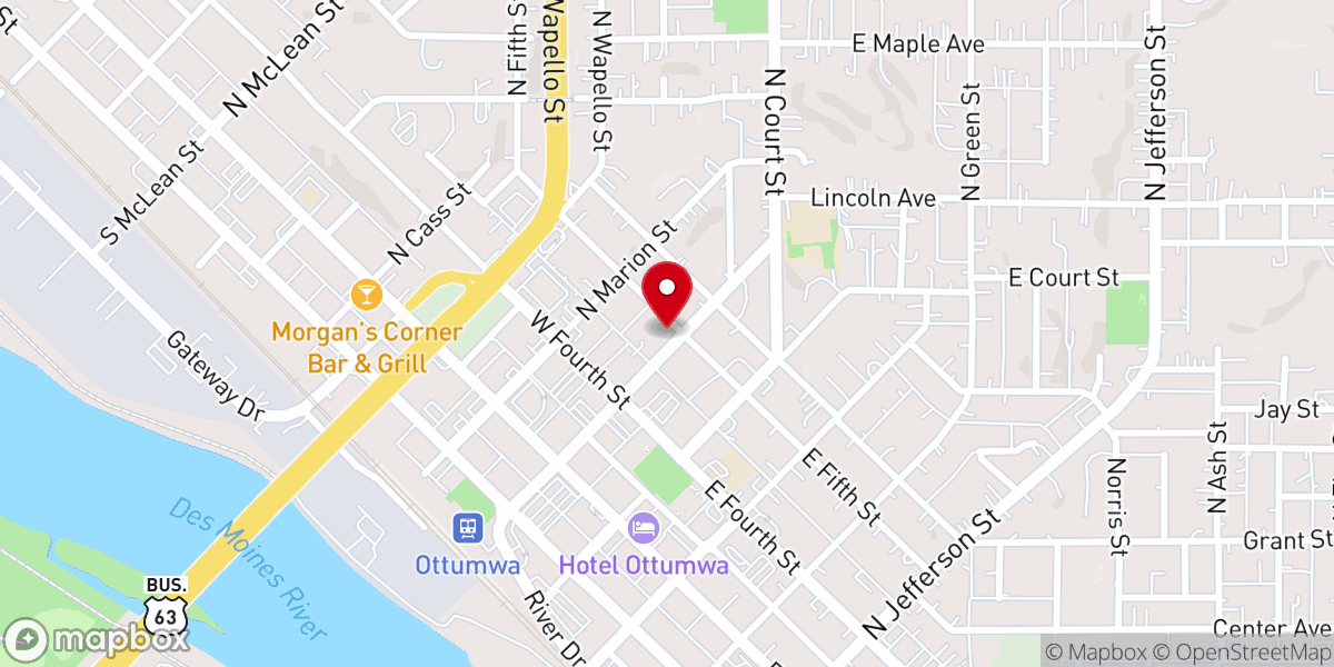 Map showing location of Iglesio de Cristo Ebenezer