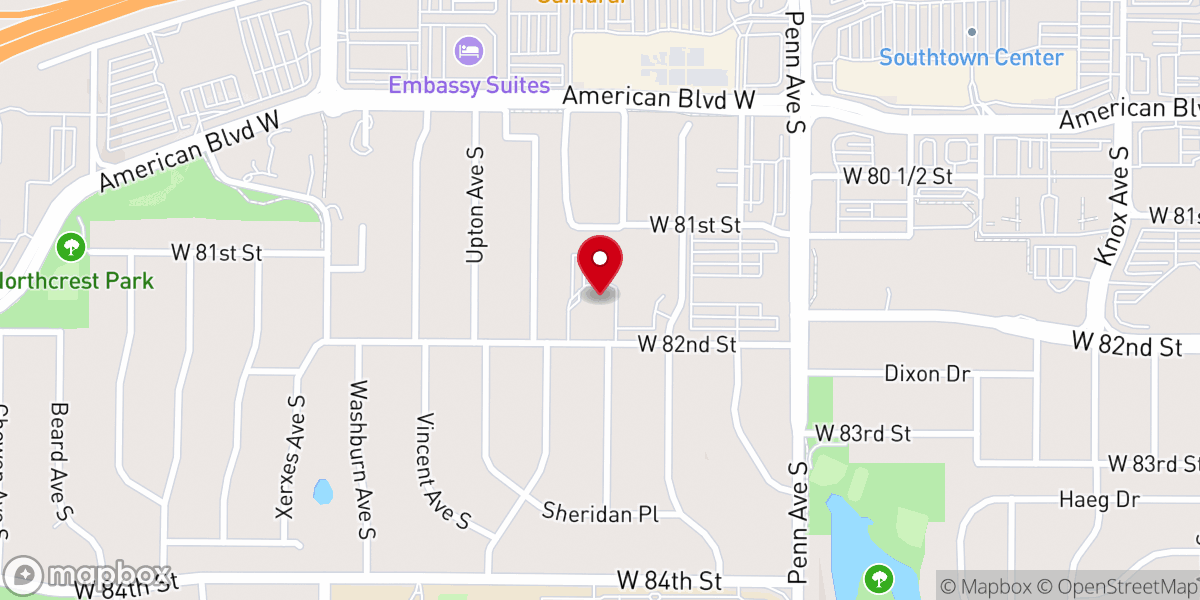 Map showing location of Kangnam Korean Baptist Church