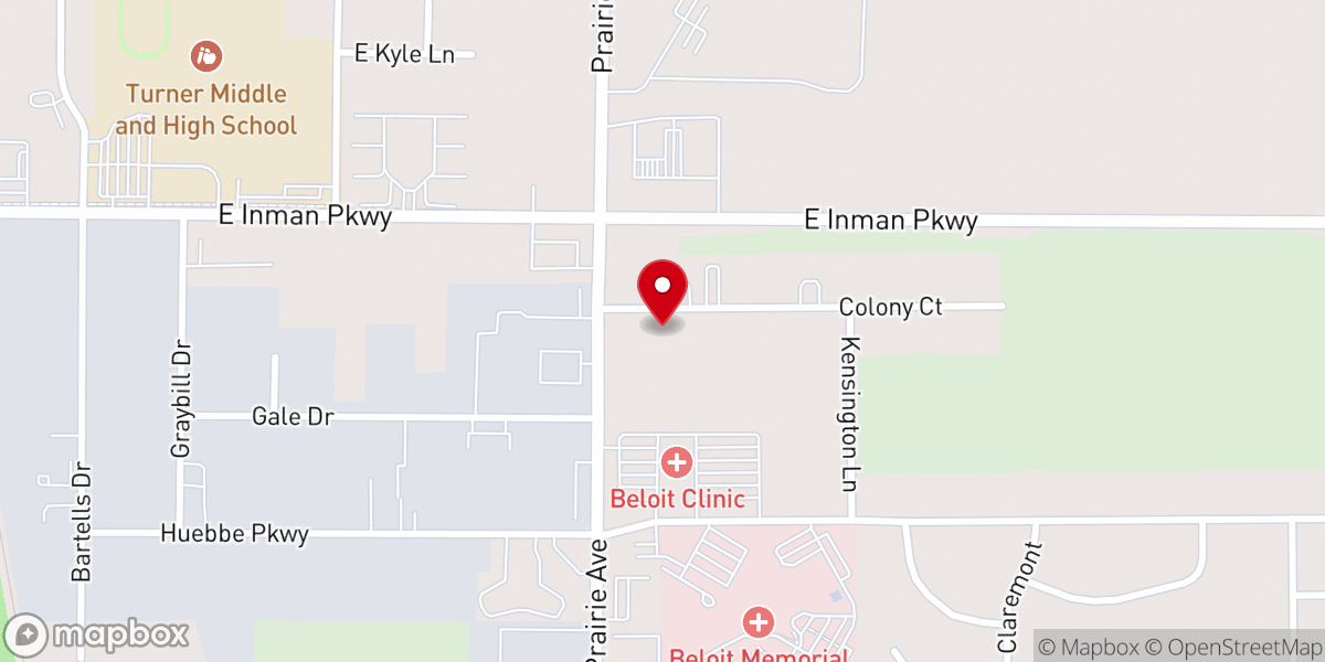 Map showing location of Grace Bible Church