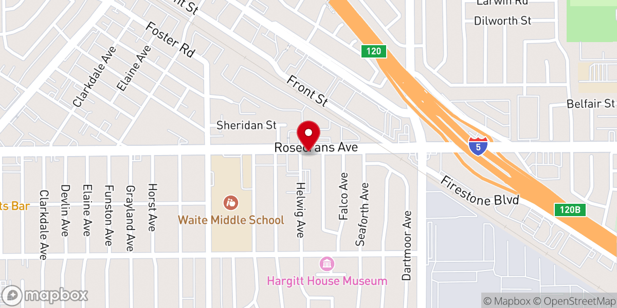 Map showing location of St Raphael Korean Catholic Center