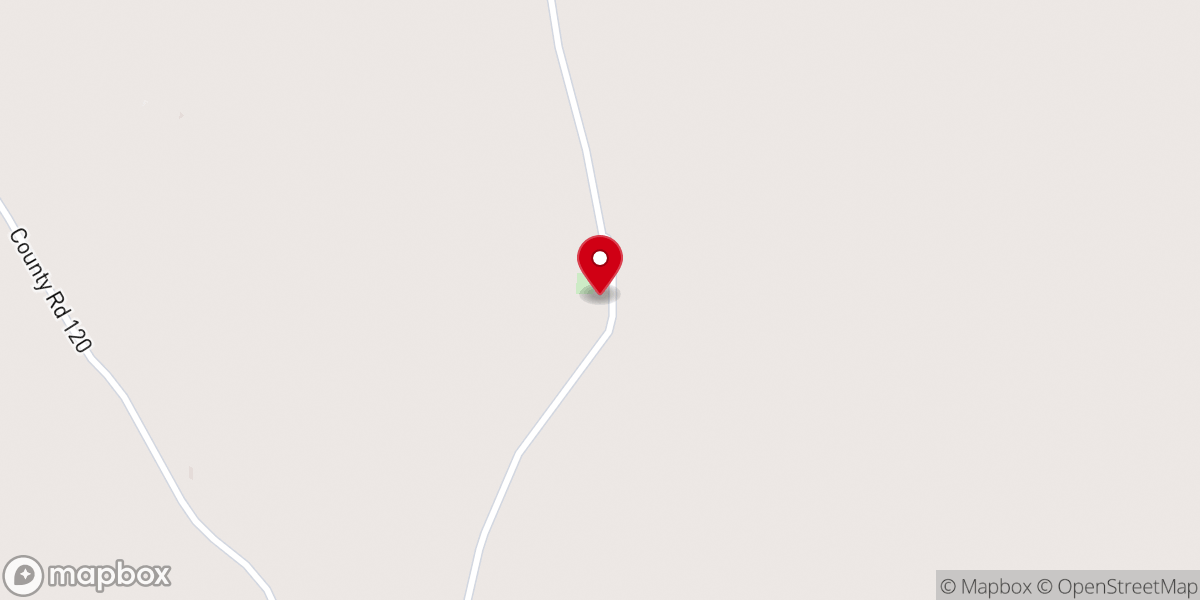 Map showing location of Buncombe Baptist Church