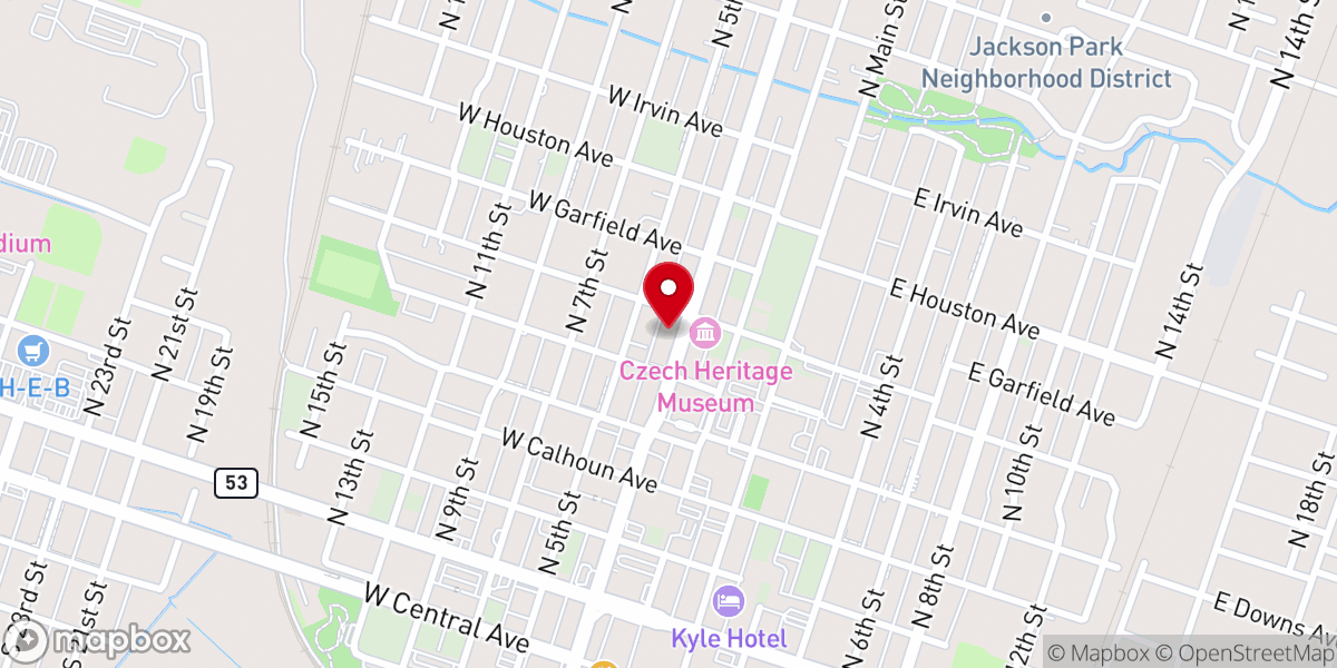 Map showing location of The Point Christian Fellowship