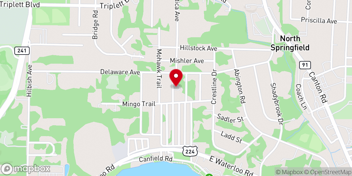 Map showing location of Full Gospel Jabernacle