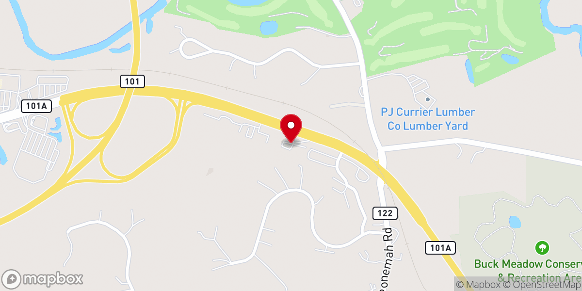 Map showing location of River of Life Church