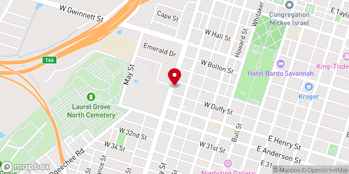 Map showing location of Tremont Temple Baptist Church