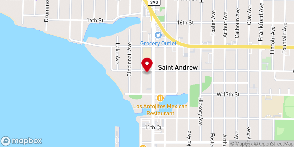Map showing location of Elevation Life Church