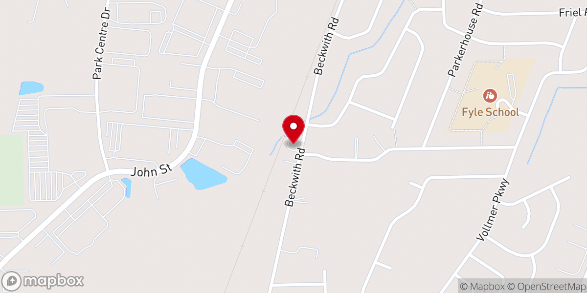Map showing location of Christian Friendship Baptist Church