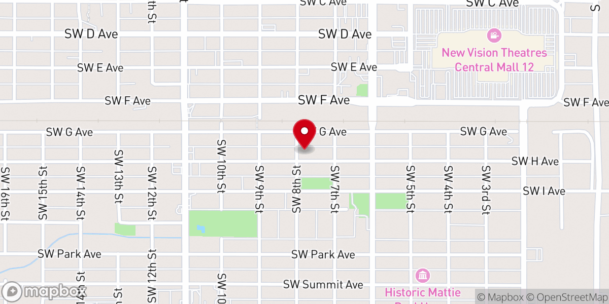 Map showing location of Southwest Fellowship