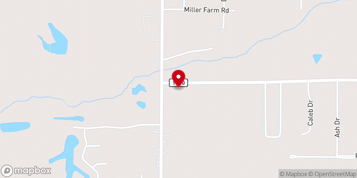 Map showing location of Sharon Church