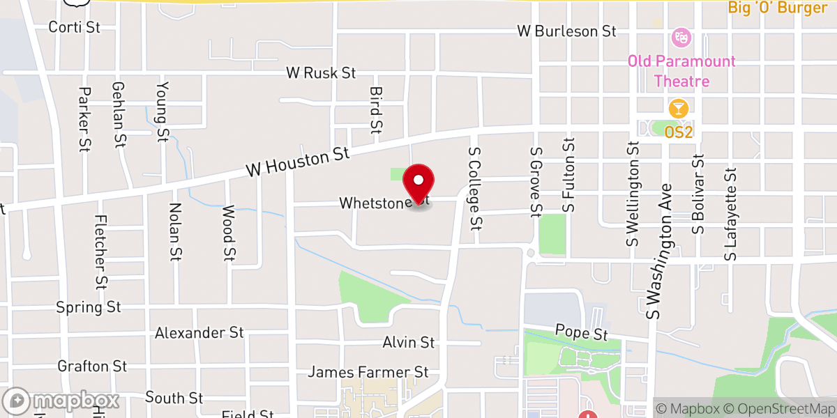 Map showing location of Ebenezer Methodist Church