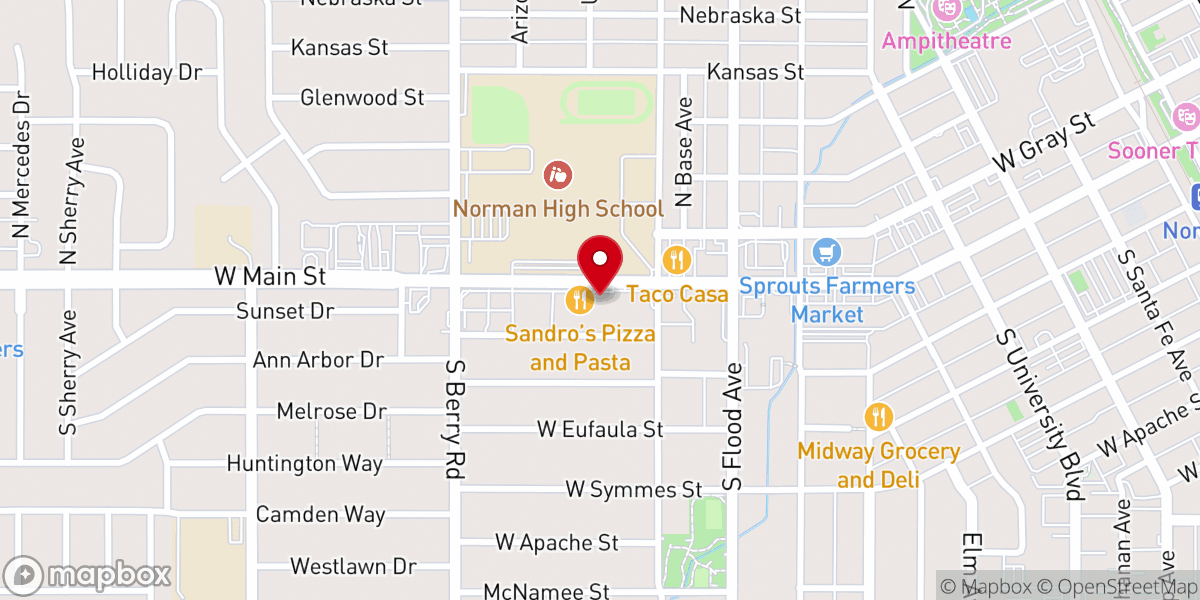 Map showing location of Mission Community Church
