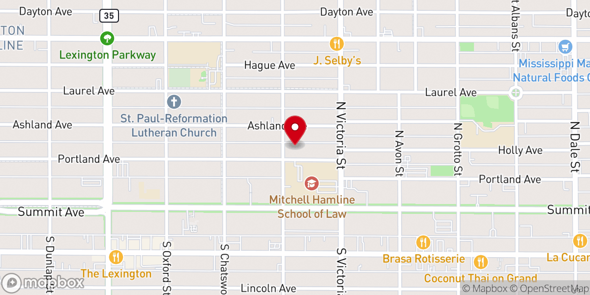Map showing location of St. Clement's Episcopal Church