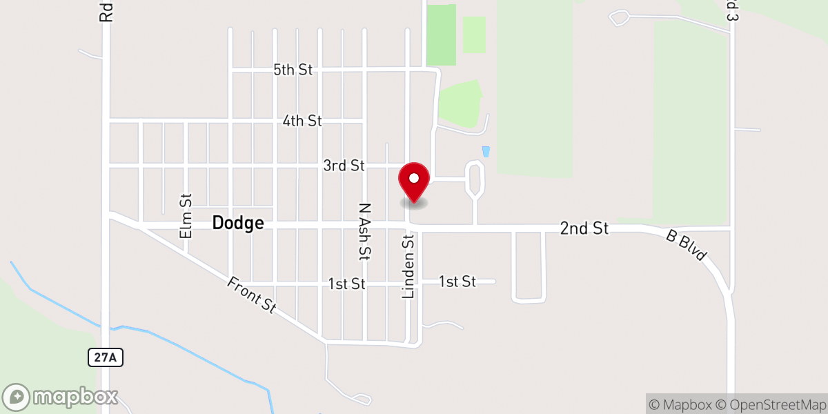 Map showing location of Saint Wenceslaus Catholic School
