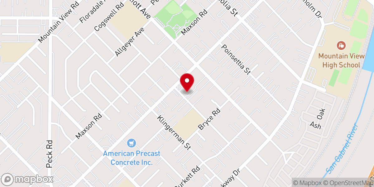 Map showing location of El Monte Sign Language Congregation