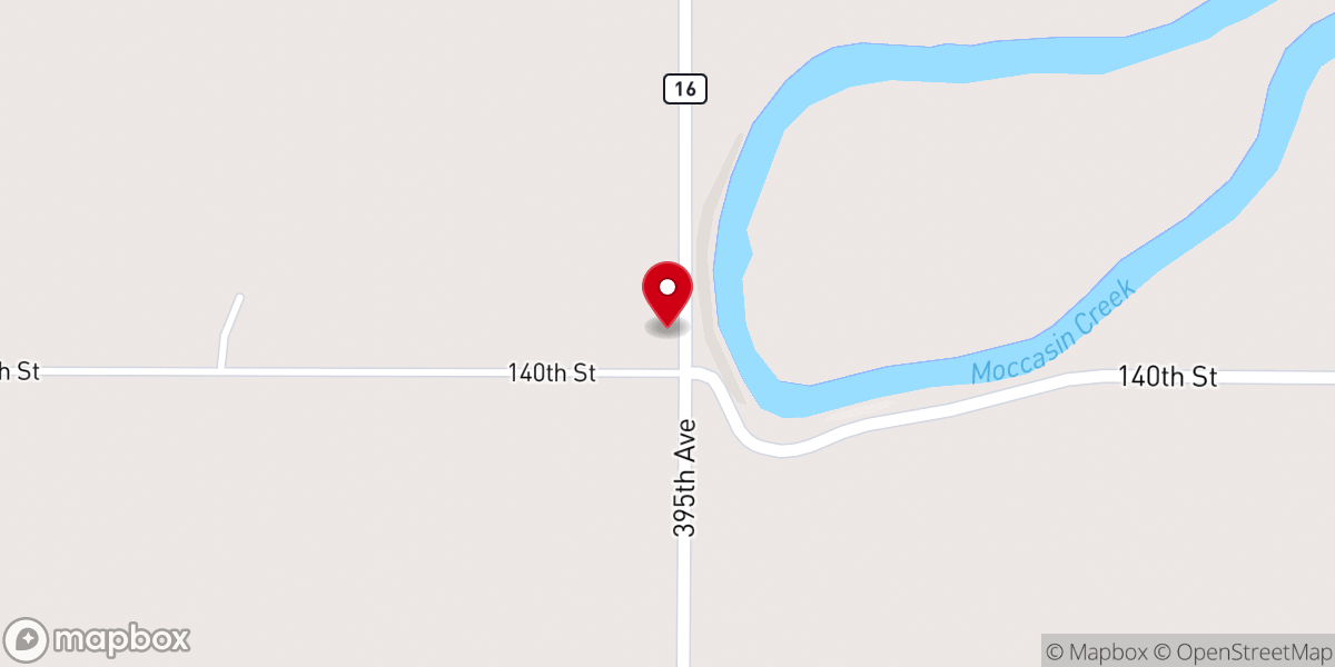 Map showing location of Scandinavian Lutheran Church