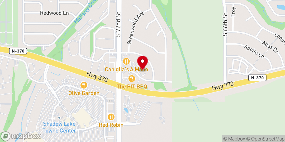 Map showing location of Calvary Christian Church: Shadow Lake Location