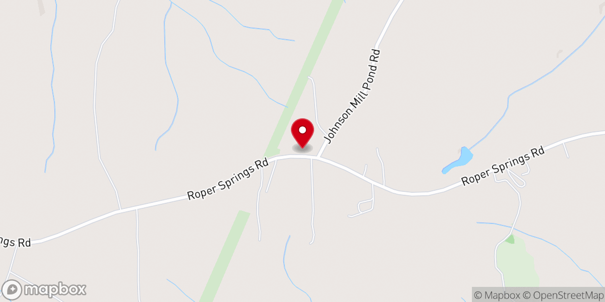 Map showing location of Mt Gilliam Baptist Church