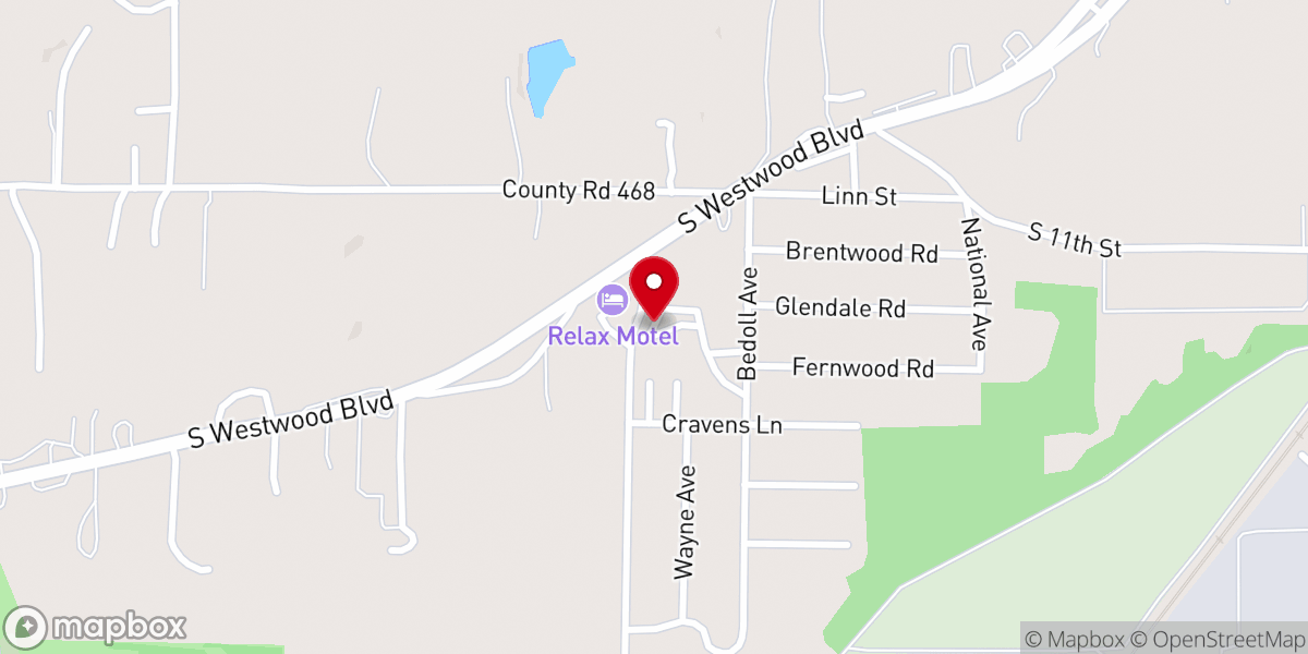 Map showing location of Cravens Chapel