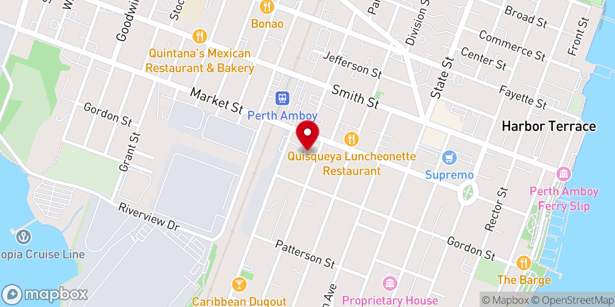 Map showing location of Ministerio Abrazando Vidas