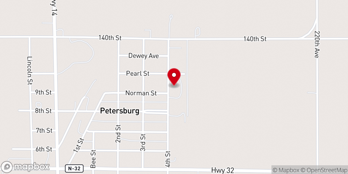 Map showing location of St John the Baptist Catholic Rectory