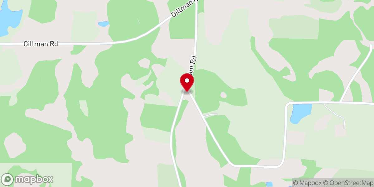 Map showing location of Reedy Church