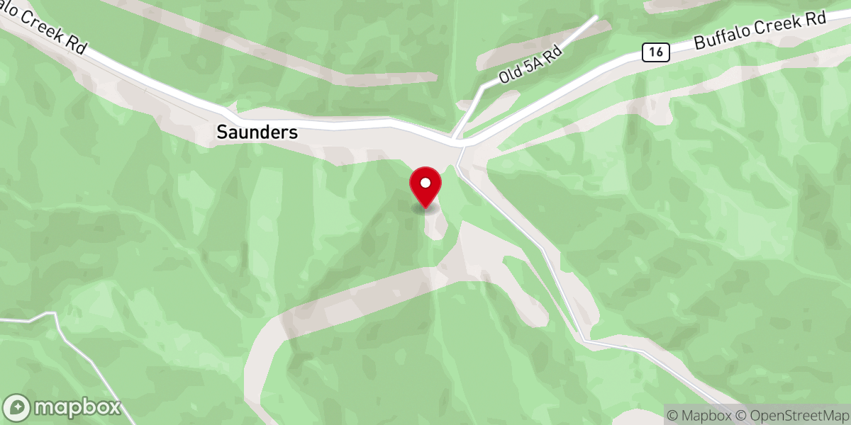 Map showing location of New Zion Church