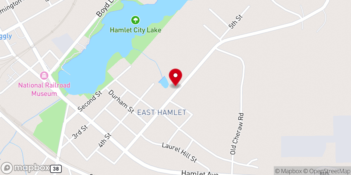 Map showing location of Victory Deliverance COGIC