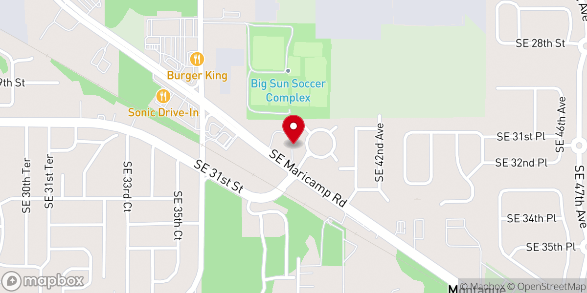 Map showing location of St Paul Missionary Baptist Church
