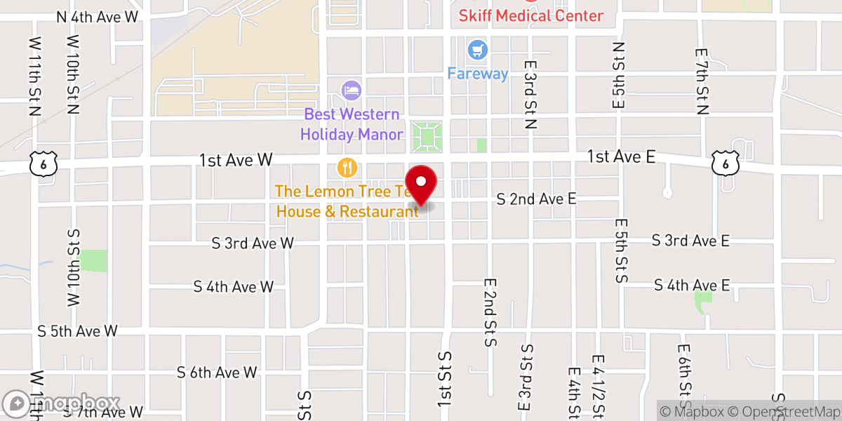 Map showing location of Kinetic Fiber Internet - Newton, IA