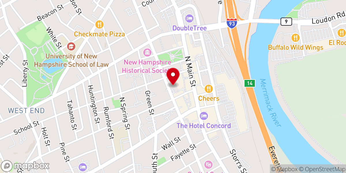 Map showing location of CityHope of New Hampshire