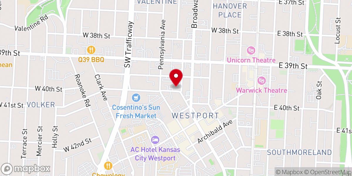 Map showing location of Faustina Building