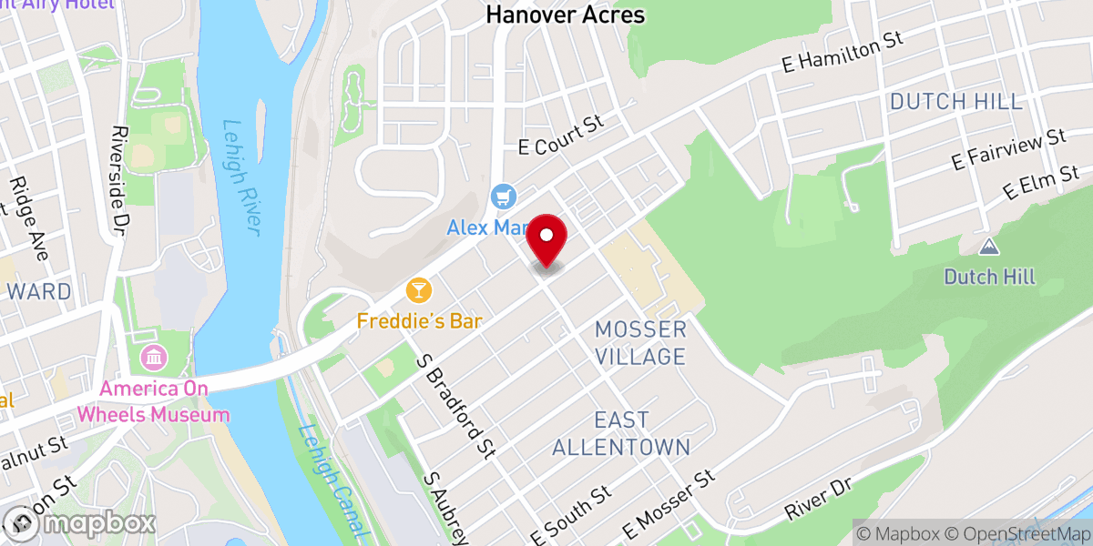 Map showing location of St Joseph Evangelical Lutheran
